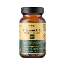 Витамин В12, № 60, Herb's, таблетки 180 мг, БАД