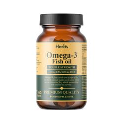 Омега-3 Рыбий жир 1000 мг (330 мг ЭПК + 220 мг ДГК), № 60, Herb's, капсулы 1305 мг, БАД