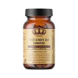 Витамин D3 2000ME, № 60, Queen Vitamins, капсулы 250 мг, БАД