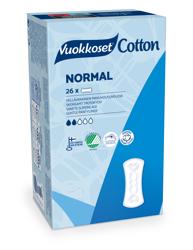 Vuokkoset Cotton Normal Прокладки гигиенические ежедневные, 26 шт