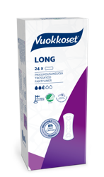 Vuokkoset Long Прокладки гигиенические ежедневные удлиненные, 24 шт