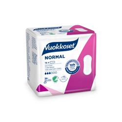 Vuokkoset Normal Прокладки гигиенические без крылышек, 14 шт