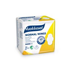 Vuokkoset Normal Wings Прокладки гигиенические с крылышками, 12 шт